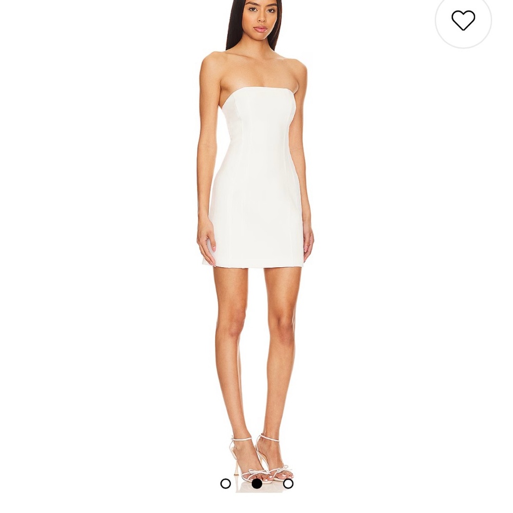 Rue Sophie White Strapless Dress. Size M. With tags.